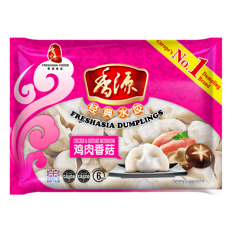 Fresh Asia Dumplings - chicken & Shitake Mushroom 400g BBF22/12/2022